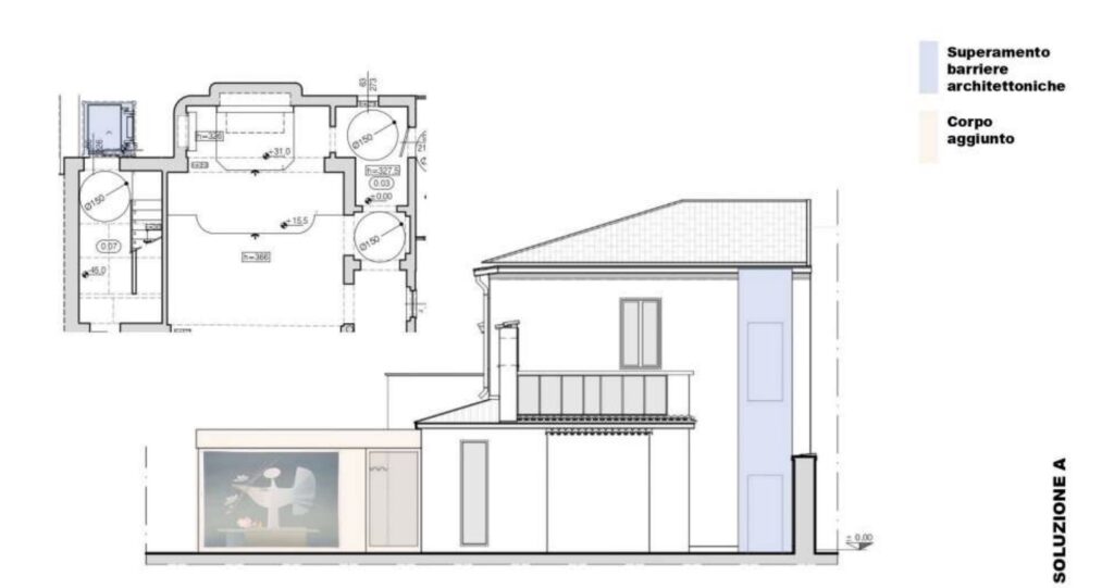 Tavole di progetto dello Studio Carlo Mariani Architetto
